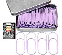Jumbo Big Paper Clips, 60PCS Oversized Large Paperclips 2 inch/50mm Funny Cute Paperclips Bookmarks Planner Clips for Fun Office Supplies School Gifts Wedding Decoration Accessories (Pastel Purple)