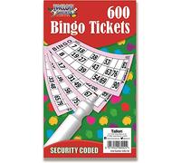 Jumbo Bingo Book Pad 480 Tickets. 6 to View (Big, bold, easy to read numbers)