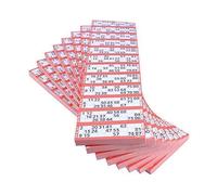 Jumbo Bingo Ticket Singles, 12 to View Pack, Red