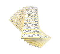 Jumbo Bingo Ticket Singles, 12 to View Pack, Yellow