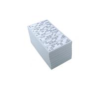 Jumbo Bingo Ticket Singles, 6 to View Pack, Grey