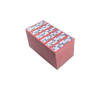 Jumbo Bingo Ticket Singles 6 to View Pack Red
