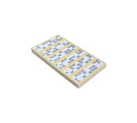 Jumbo Bingo Ticket Singles, 6 to View Pad, Yellow