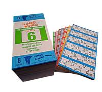 750 8 PAGE GAMES JUMBO BINGO TICKETS 6 TO VIEW JUMBO BINGO BOOKS