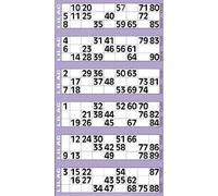 Jumbo Bingo Tickets pads 6 to view (Lilac)