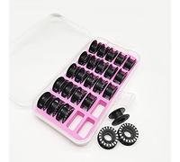 Jumbo Bobbins Replacement Compatible with Bernina B435, B475QE, B485, B480, B500 Embroidery, B535, B540, B570QE, B590, B700E, B710, B720, B740, B750 Quilters Edition, 0332107001 (25pcs/Box)