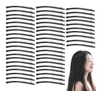Jumbo Bobby Pins, 3.34 Inch Black Metal Hair Clips, 50-Pack Hair Accessories for Thick Long Hair
