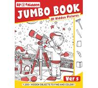 Jumbo Book of Hidden Pictures ver 5: Interactive Puzzle Adventures to Improve Observation and Problem-Solving Skills | Great for Adults and Kids Alike