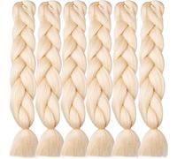 Jumbo Braids Blonde Long 24Inch Jumbo Braiding Hair Extensions 100g/pc Synthetic Braid Hair Extension Blonde