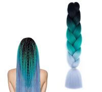 Jumbo Braids Synthetic Braiding Hair Extensions Ombre Crochet Twist Braided Hair GBBZ107, 24 inch