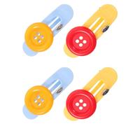 Jumbo Button Hair Clip with Flexible Side Structure and Smooth Matte | Extra-large Button Design, Comfortable for Long Wear, Securely Fixes Front Strands or Side Bangs, for Students and Women