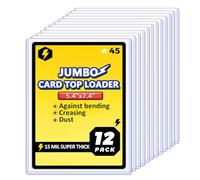 Jumbo Card Hard Sleeves, Top Loader for 5.4x7.4″ Jumbo Card -12 Pack