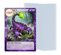 Jumbo Card Sleeves 5.7x7.9-100 Pack Soft Clear Large Card Sleeve, Oversize Card Penny Sleeves, Size XL Jumbo Cards Top Loader, Acid Free Card Sheet Protectors for TCG, MTG, Photo, Postcards