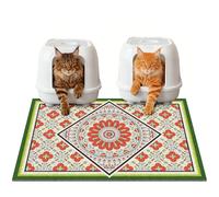 Jumbo Cat Litter Mat Catcher 35x24 | Ultra-Absorbent Litter Box Rug with PVC Mesh | Non-Slip Cat Rug for litter box, Washable Kitty Litter Mat For Indoor,Garden