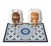 Jumbo Cat Litter Mat Catcher 35x24 | Ultra-Absorbent Litter Box Rug with PVC Mesh | Non-Slip Cat Rug for litter box, Washable Kitty Litter Mat For Indoor,Garden