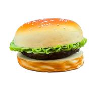 Jumbo Cheeseburger Squishy Toy 20cm - Slow Rising Soft PU Foam Kawaii Burger Sensory Fidget for Kids & Adults - Novelty Collectible, Party Bag Fillers & Fun Gifts