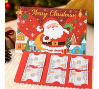 Jumbo Christmas Money Or Gift Card Holder with Envelopes, Christmas Money Envelope for Cash, Gift Card Booklet, ChristmasCard Book for GiftCards, Surprise C-ard Holder for Xmas Cash Supplies