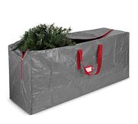 Jumbo Christmas Tree Storage Bag - Fits 9 FT. Tall Christmas Trees - Durable Reinforced Carry Handles, Dual Zippered Storage Containers - Waterproof Xmas Tree Bag Protects from Dust, Moisture & Insect