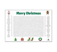 Jumbo Christmas Word Search Poster - Giant 31.5"x20" Wall Game, Poster-Size Word Search, Giant Christmas Activity Poster for Families, Christmas Game (Christmas)