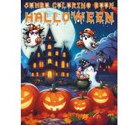 Jumbo Coloring Book Halloween: 50 Fun and Easy Halloween Coloring Pages for Kids with Cute Spooky Illustrations and Fun Facts