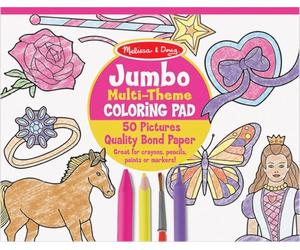 Jumbo Coloring Pad - Pink (11" X 14")