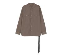 Jumbo Cotton Shirt - male - Rick Owens - Light Jackets - Gray - M - Jackets M