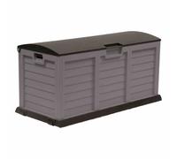 Jumbo Cushion Box 141.5X61.5X68 Gray Chest Storage Box Garden Terrace