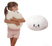 Jumbo Dumpling Pillow,Cute Soft Stuffed Dumpling Squeeze Toy,Kawaii Dough Ball Steamed Bun Squishies,Stress Relief Fidget Toy for Adult
