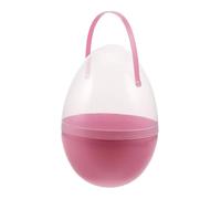 Jumbo Easter Egg Container 9.84inch (25cm) - Egg Shaped DIY Craft Basket Stuffers for Group Activities- Pink