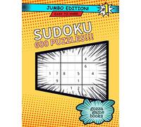Jumbo Edition Sudoku - 600 Puzzles - Easy to Hard - Gozza Game Books: Sudoku for Adults