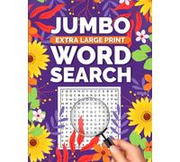 Jumbo Extra-Large Print Word Search: Easy to Read Big Letters Word Find Puzzles for Seniors and Elderly