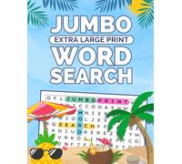 Jumbo Extra Large Print Word Search: Easy to Read Fun Themed Word Puzzles for Seniors and Elderly