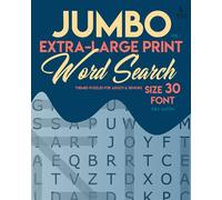 Jumbo, Extra-Large Print Word Search Puzzles - Vol. 1: Themed Puzzles for Adults & Seniors, Size 30-Font (LARGE PRINT)
