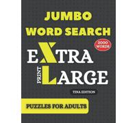 Jumbo Extra-Large Print Word Search Puzzles: Word Search Book for Adults Large Print with a Huge Supply of Puzzles | Big Word Find Puzzle Book for ... Seniors for Relaxing and Fun