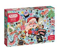 Jumbo, Falcon Contemporary - Christmas Wishes, Christmas Jigsaws, 1000 Pieces for Adults