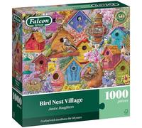 Jumbo Falcon de Luxe - Bird Nest Village 1000 Piece Jigsaw Puzzle
