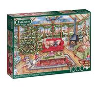 Jumbo, Falcon de luxe - Christmas Conservatory, Jigsaw Puzzles for Adults, 1000-Piece