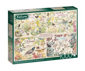 Jumbo Falcon de luxe Country Diary 4 Seasons 1,000 Piece Puzzle