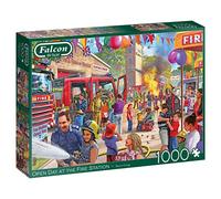 Jumbo, Falcon de luxe - Open Day at the Fire Station, Jigsaw Puzzles for Adults, 1,000 piece One Size Multicolor 11351
