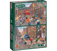 Jumbo, Falcon de luxe - Playing in the Street, Jigsaw Puzzles Adults, Multicolo