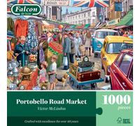 Falcon Portobello Road Market - 1000 Piece Jigsaw Puzzle for Adults - Beautifully Illustrated 1000Pc Adults Jigsaw Puzzle, Fun Activity for Home, Rainy Days Puzzles, Birthday Jumbo