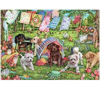 Jumbo, Falcon de luxe - Puppies in the Garden, Jigsaw Puzzles for Adults, 1000 piece