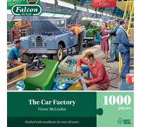 Falcon The Car Factory, 1000 Piece Jigsaw Puzzle for Adults - Beautifully Illustrated 1000Pc Adult Jigsaws, Fun Present & Activity for Home, Puzzles for Rainy Days, Birthday Jumbo