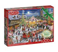 Jumbo, Falcon de luxe - The Christmas Carousel, Jigsaw Puzzles for Adults, 2 x 1,000 piece