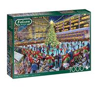 Jumbo, Falcon de Luxe - The Ice Rink, Christmas Jigsaws, 1000 Pieces for Adults