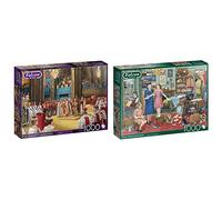 Jumbo, Falcon de luxe - The King's Coronation, Jigsaw Puzzle for Adults, 1,000 piece & Falcon de luxe - The Dressmaker, Jigsaw Puzzles for Adults, 1000 piece