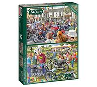 Jumbo, Falcon de luxe - The Motorcycle Show, Jigsaw Puzzles for Adults, 2 x 500 Piece