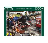 Jumbo, Falcon Deluxe - Waiting On The Platform, Jigsaw Puzzles for Adults, 1000 Piece
