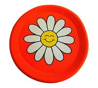 Jumbo Flying Disc for Kids - 45cm Soft Foam Throwing Toy - Orange Flower Outdoor Game for Garden, Park, Beach - Family Fun for Ages 3+