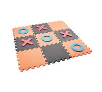Jumbo Foam Noughts & Crosses Game Set - Kids Interlocking Tic Tac Toe Play Mat 19 Pieces 90x90cm - Large Foam Floor Game with Oversized X & O Pieces for Indoor & Outdoor Play